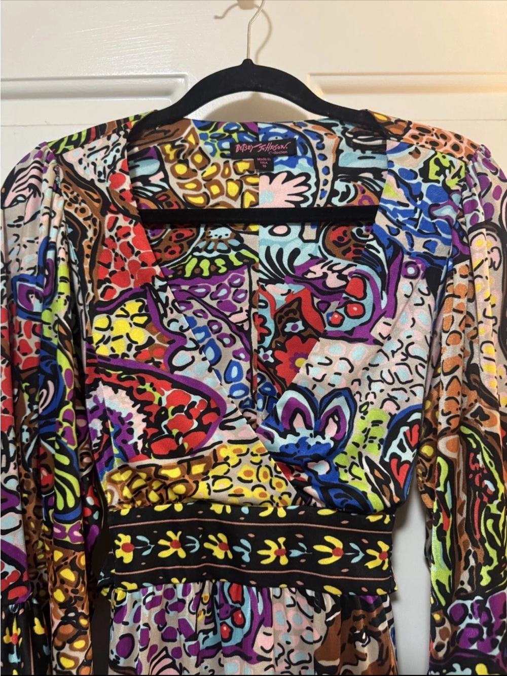 Vintage Betsey Johnson Collection Runway Bambi Dress Y2K Size 10 - Picture 4 of 9